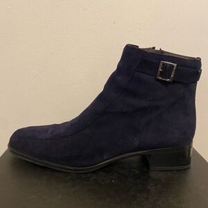 Bally Navy Suede Boots